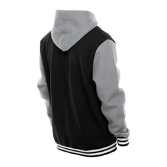 Vegas Golden Knights New Era Full-Snap Fleece Hoodie Jacket - Black/Grey - NHL