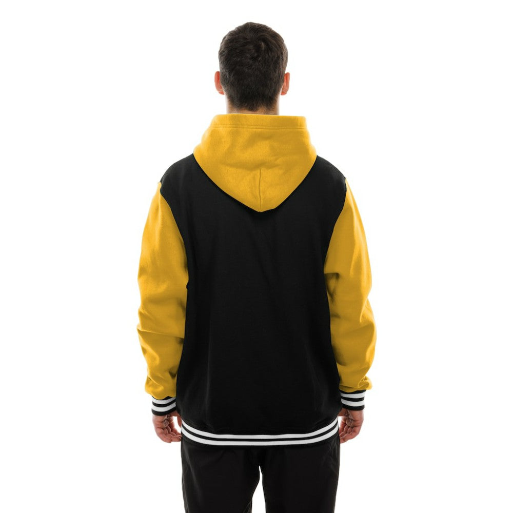 Pittsburgh Penguins New Era Full-Snap Fleece Hoodie Jacket - Black/Gold - NHL