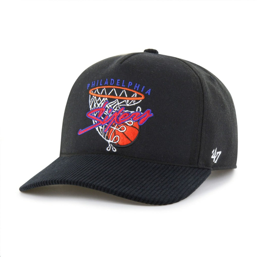 Philadelphia 76ers '47 Nothing But Net Hitch Adjustable Hat Black - NBA