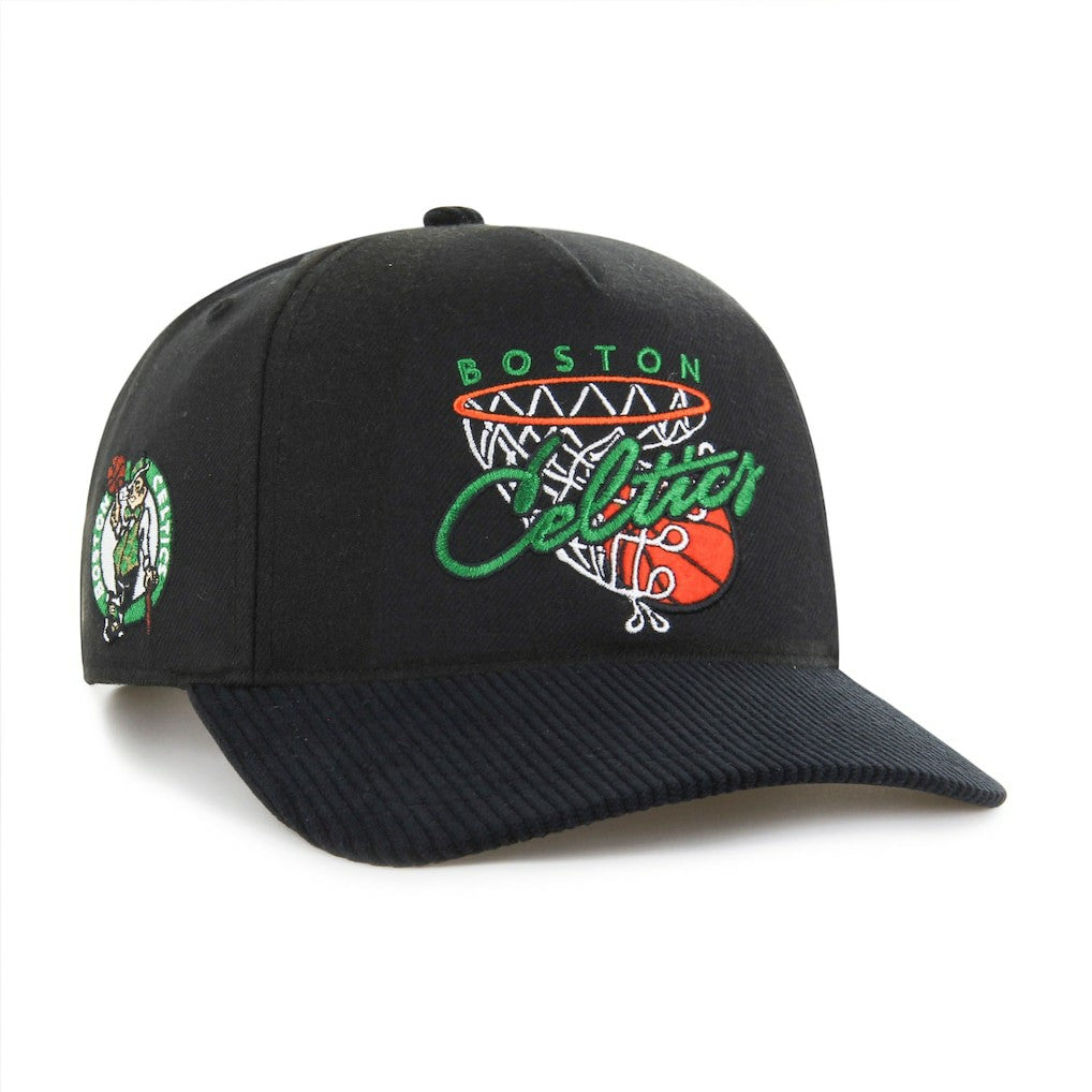 Boston Celtics '47 Nothing But Net Hitch Adjustable Hat Black - NBA