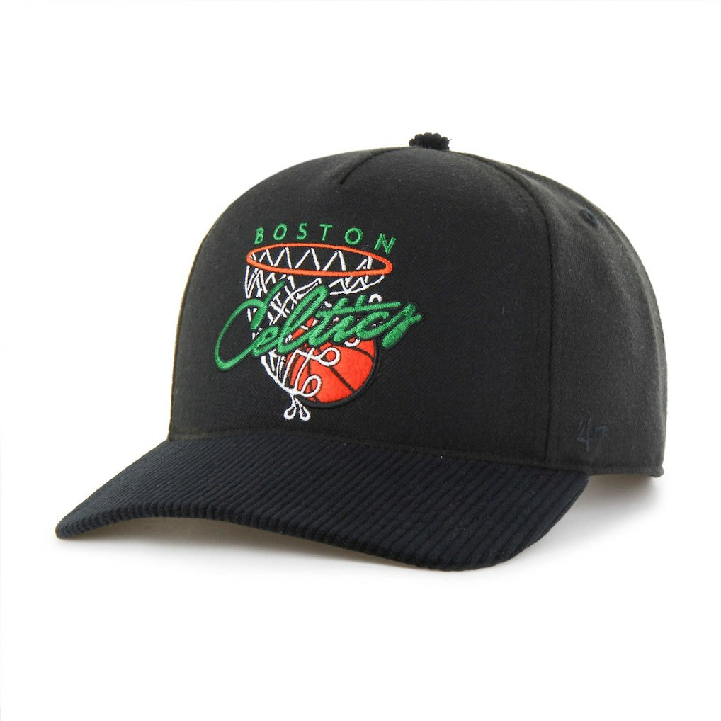 Boston Celtics '47 Nothing But Net Hitch Adjustable Hat Black - NBA