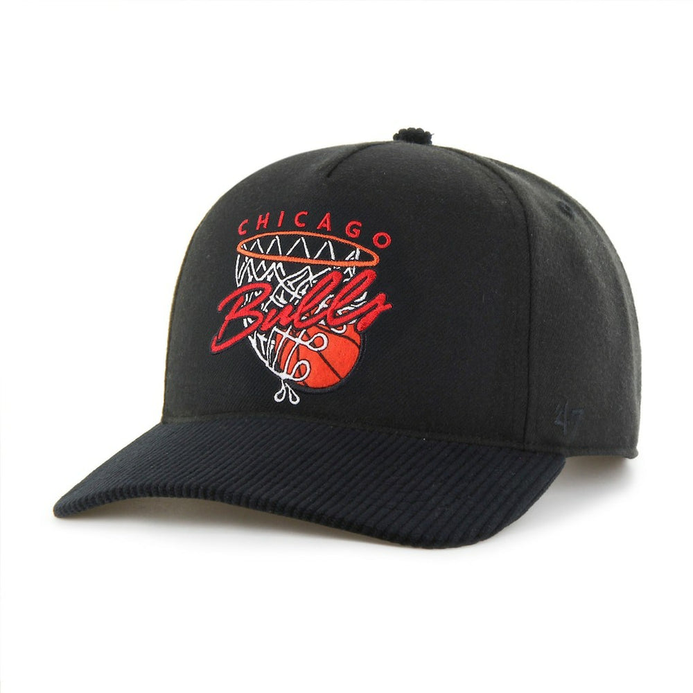 Chicago Bulls '47 Nothing But Net Hitch Adjustable Hat Black - NBA