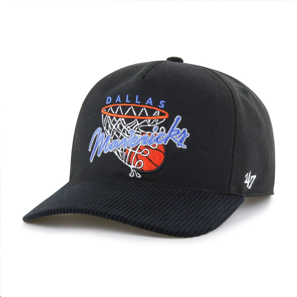 Dallas Mavericks '47 Nothing But Net Hitch Adjustable Hat Black - NBA
