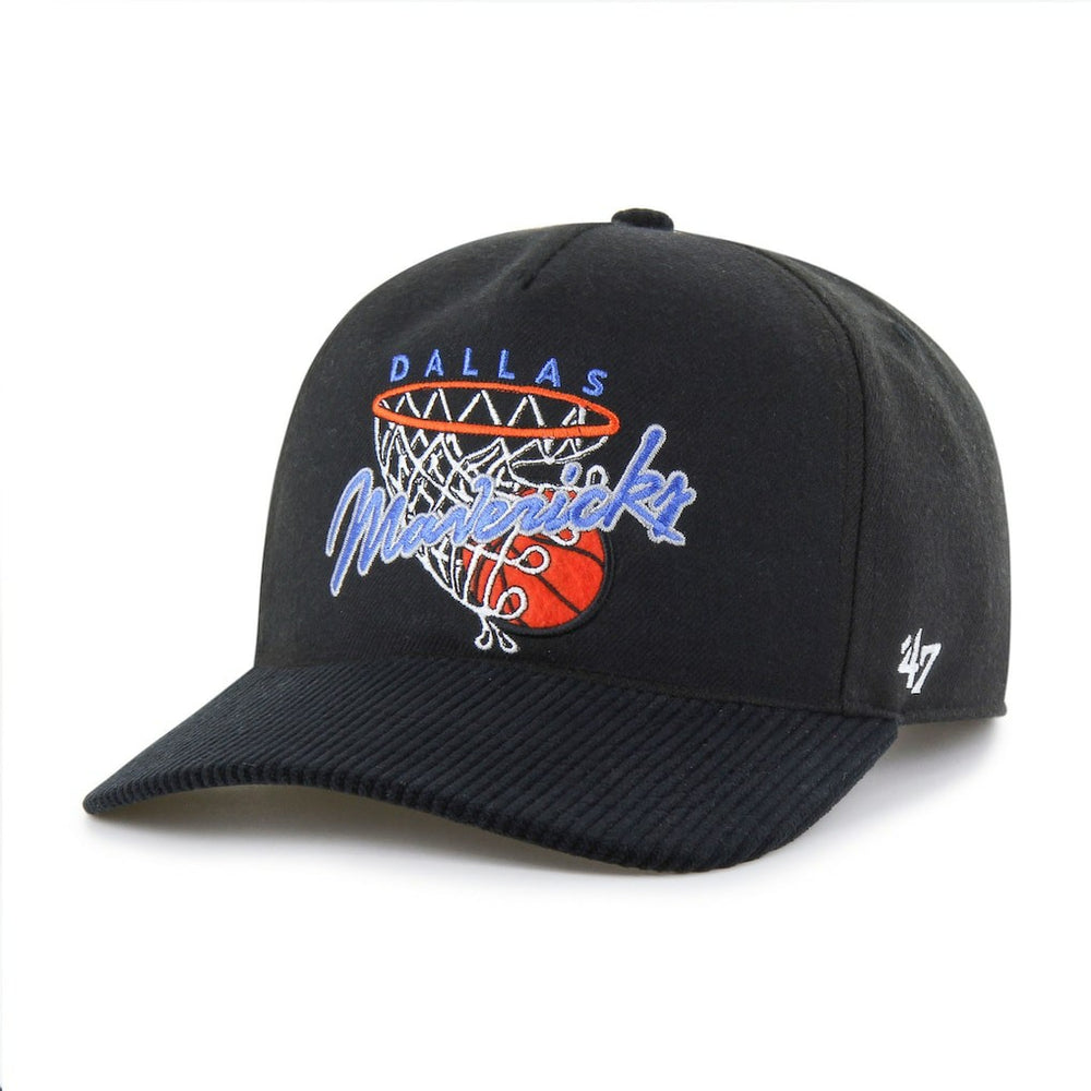 Dallas Mavericks '47 Nothing But Net Hitch Adjustable Hat Black - NBA