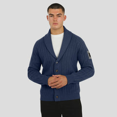 Dallas Cowboys J. Palmer The Playmaker Cardigan Raglan Sweater Navy | NFL