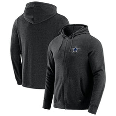 Dallas Cowboys J. Palmer Players Lounge Tri-Blend Full-Zip Hoodie Dark Heather Gray | NFL