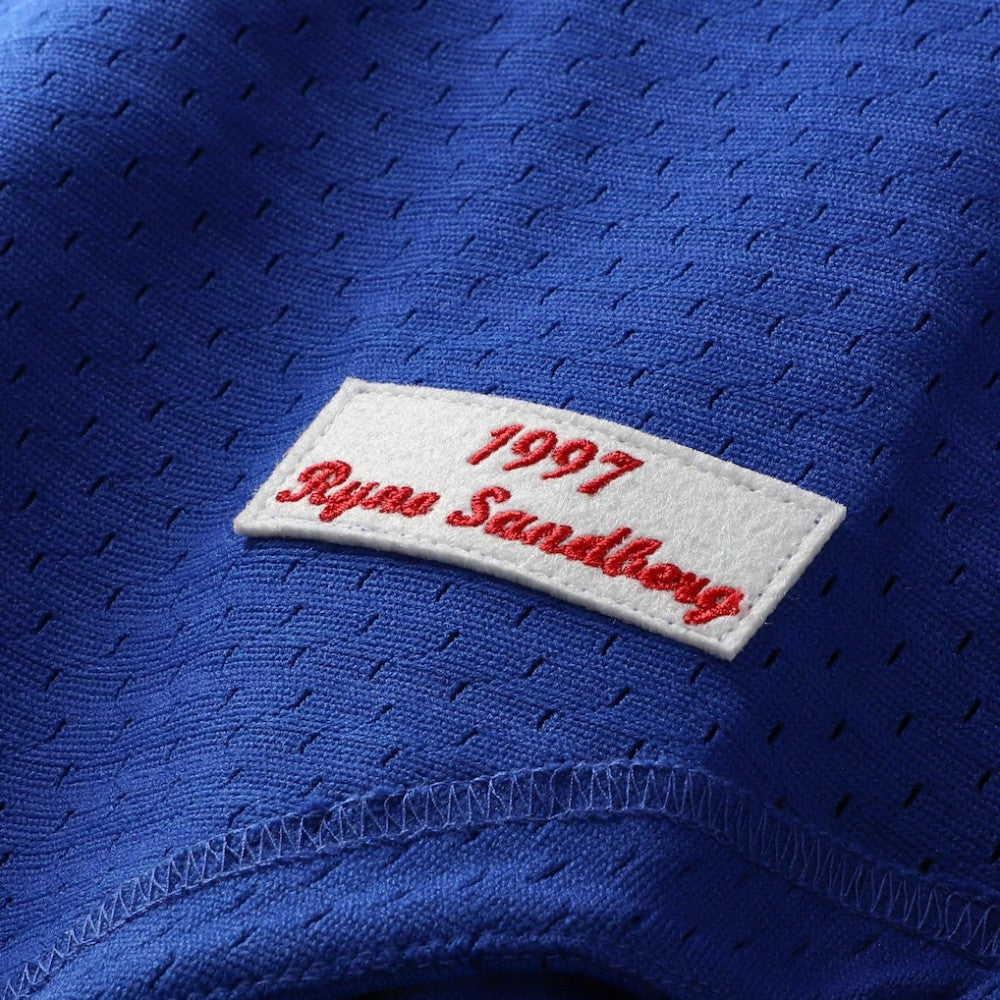 Ryne Sandberg Chicago Cubs Mitchell & Ness Cooperstown Collection 1997 Mesh Batting Practice Button-Up Jersey - MLB