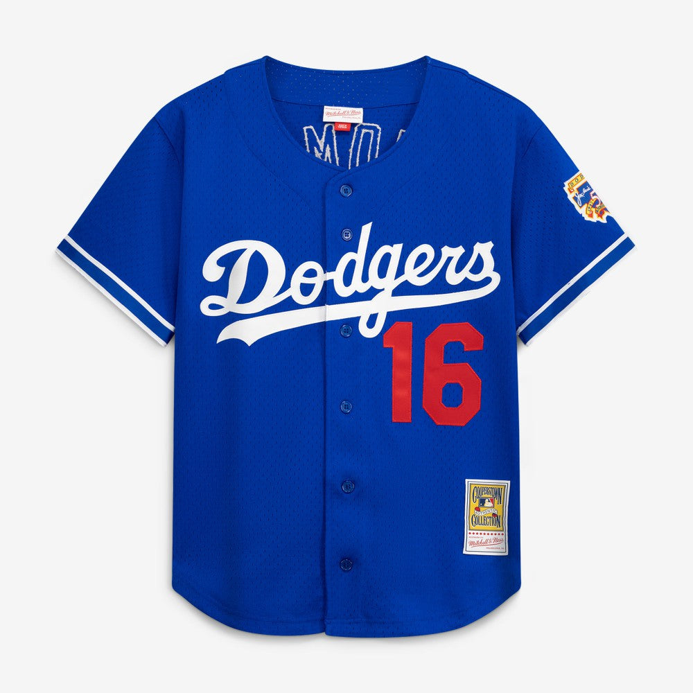 Hideo Nomo Los Angeles Dodgers Mitchell & Ness Cooperstown Collection Mesh Batting Practice Button-Up Jersey - MLB