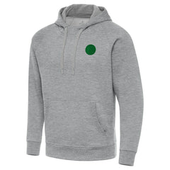 Golden State Warriors Antigua St. Patrick's Day Victory Raglan Pullover Hoodie Heather Gray - NBA