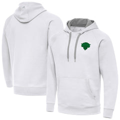 New York Knicks Antigua St. Patrick's Day Victory Raglan Pullover Hoodie White - NBA