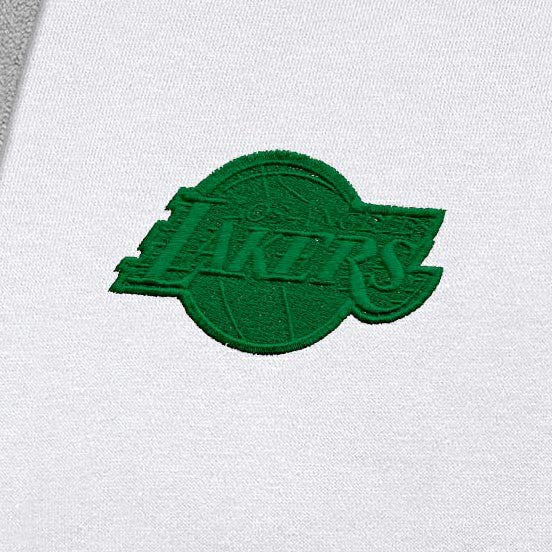 Los Angeles Lakers Antigua St. Patrick's Day Victory Raglan Pullover Hoodie White - NBA