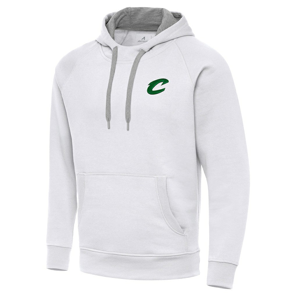 Cleveland Cavaliers Antigua St. Patrick's Day Victory Raglan Pullover Hoodie White - NBA