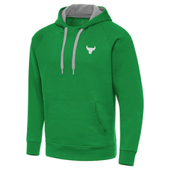 Chicago Bulls Antigua St. Patrick's Day Victory Raglan Pullover Hoodie Kelly Green - NBA