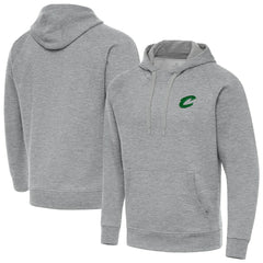 Cleveland Cavaliers Antigua St. Patrick's Day Victory Raglan Pullover Hoodie Heather Gray - NBA