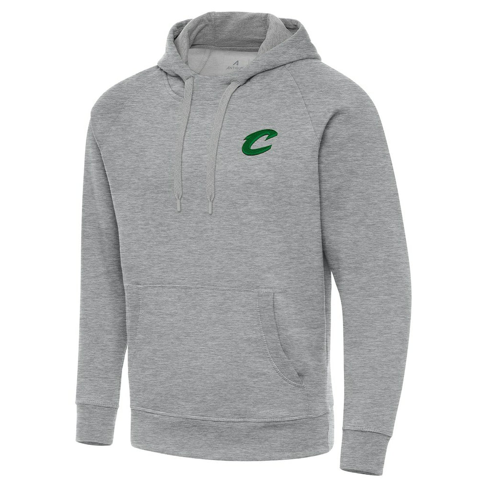 Cleveland Cavaliers Antigua St. Patrick's Day Victory Raglan Pullover Hoodie Heather Gray - NBA