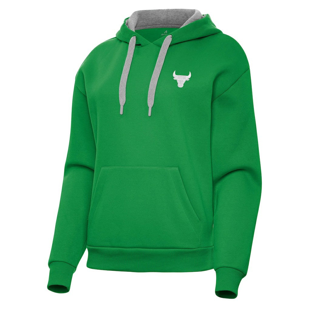 Chicago Bulls Antigua Women's St. Patrick's Day Victory Pullover Hoodie Kelly Green - NBA