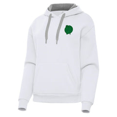 Boston Celtics Antigua Women's St. Patrick's Day Victory Pullover Hoodie White - NBA