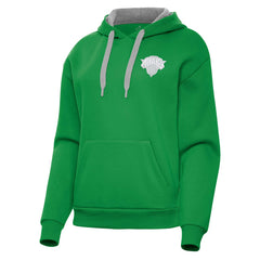 New York Knicks Antigua Women's St. Patrick's Day Victory Pullover Hoodie Kelly Green - NBA