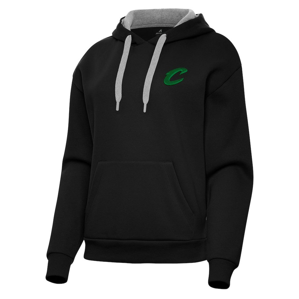 Cleveland Cavaliers Antigua Women's St. Patrick's Day Victory Pullover Hoodie Black - NBA