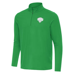 New York Knicks Antigua St. Patrick's Day Intent Quarter-Zip Jacket Kelly Green - NBA
