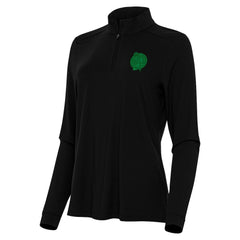 Boston Celtics Antigua Women's St. Patrick's Day Intent Quarter-Zip Top Black - NBA