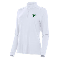Chicago Bulls Antigua Women's St. Patrick's Day Intent Quarter-Zip Top White - NBA