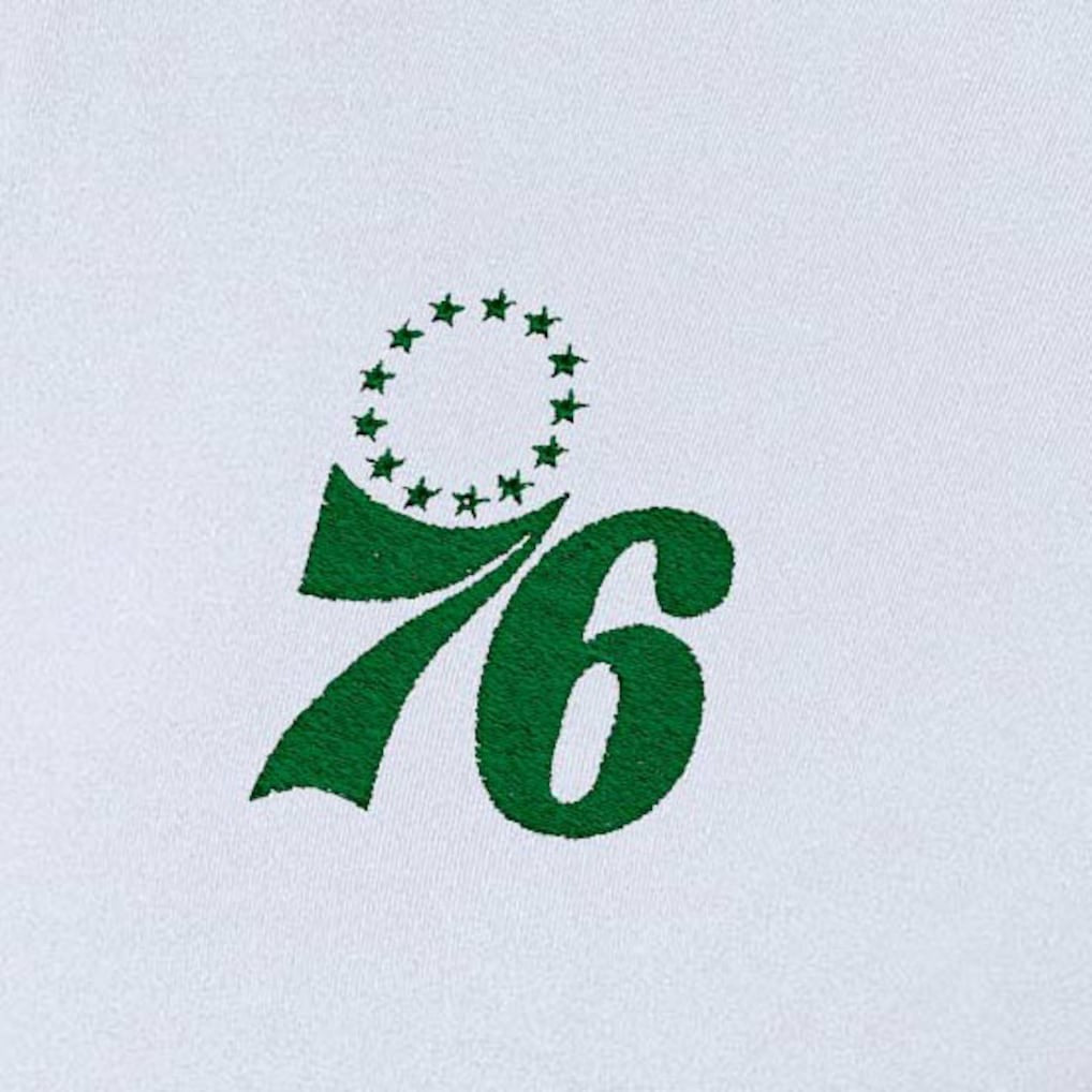 Philadelphia 76ers Antigua Women's St. Patrick's Day Intent Quarter-Zip Top White - NBA
