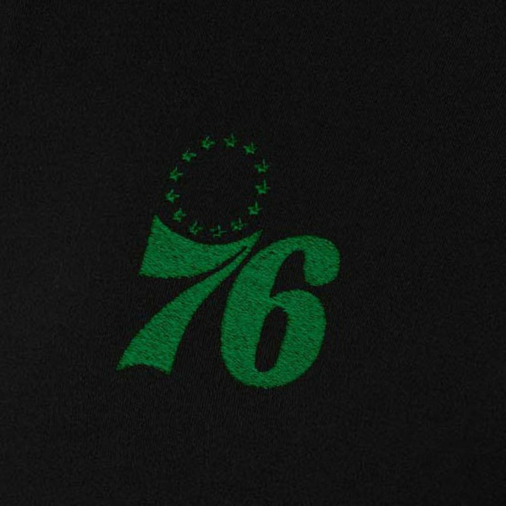 Philadelphia 76ers Antigua Women's St. Patrick's Day Intent Quarter-Zip Top Black - NBA