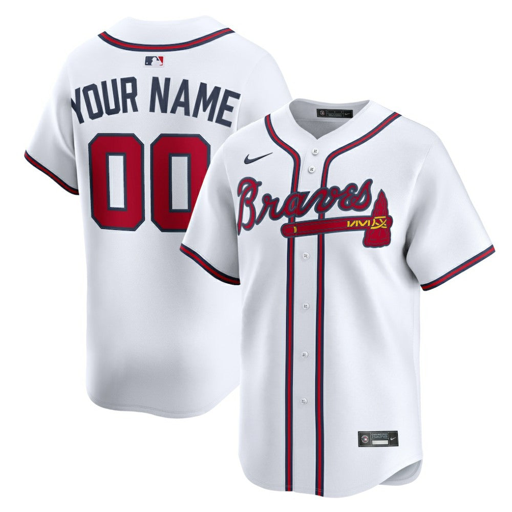 Atlanta Braves Nike Home Limited Custom Jersey - MLB
