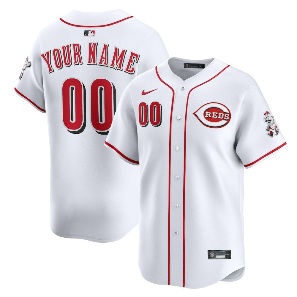 Cincinnati Reds Nike Home Limited Custom Jersey - MLB