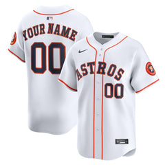Houston Astros Nike Home Limited Custom Jersey - MLB