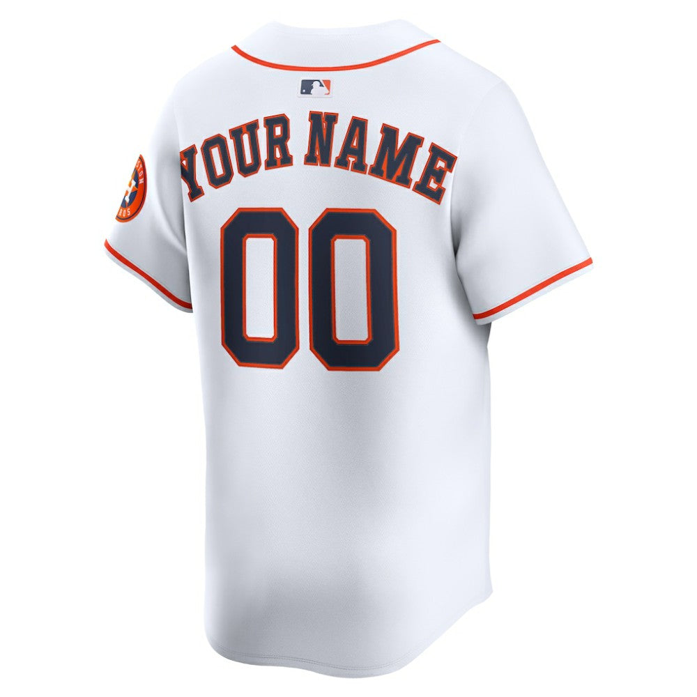 Houston Astros Nike Home Limited Custom Jersey - MLB