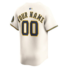 Milwaukee Brewers Nike Home Limited Custom Jersey - MLB