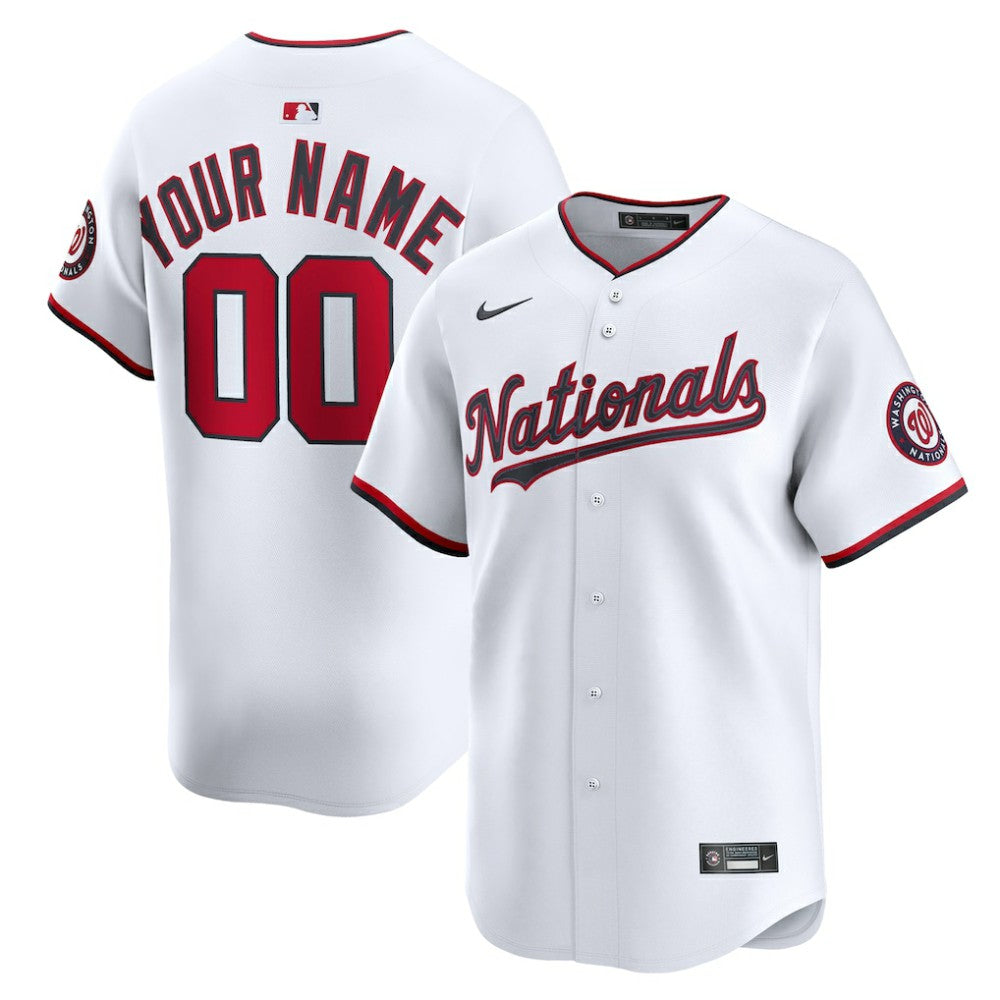 Washington Nationals Nike Home Limited Custom Jersey - MLB