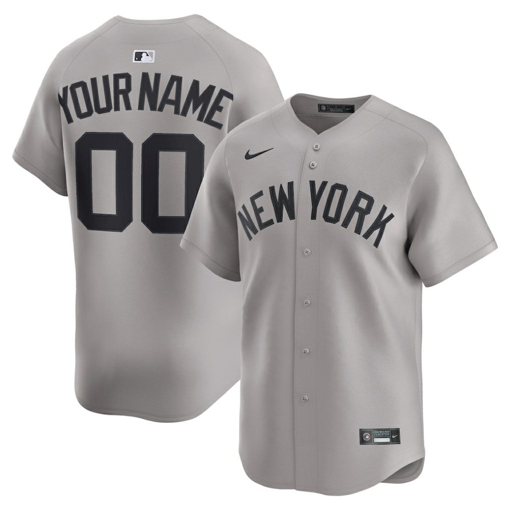 New York Yankees Nike Away Limited Custom Jersey - MLB
