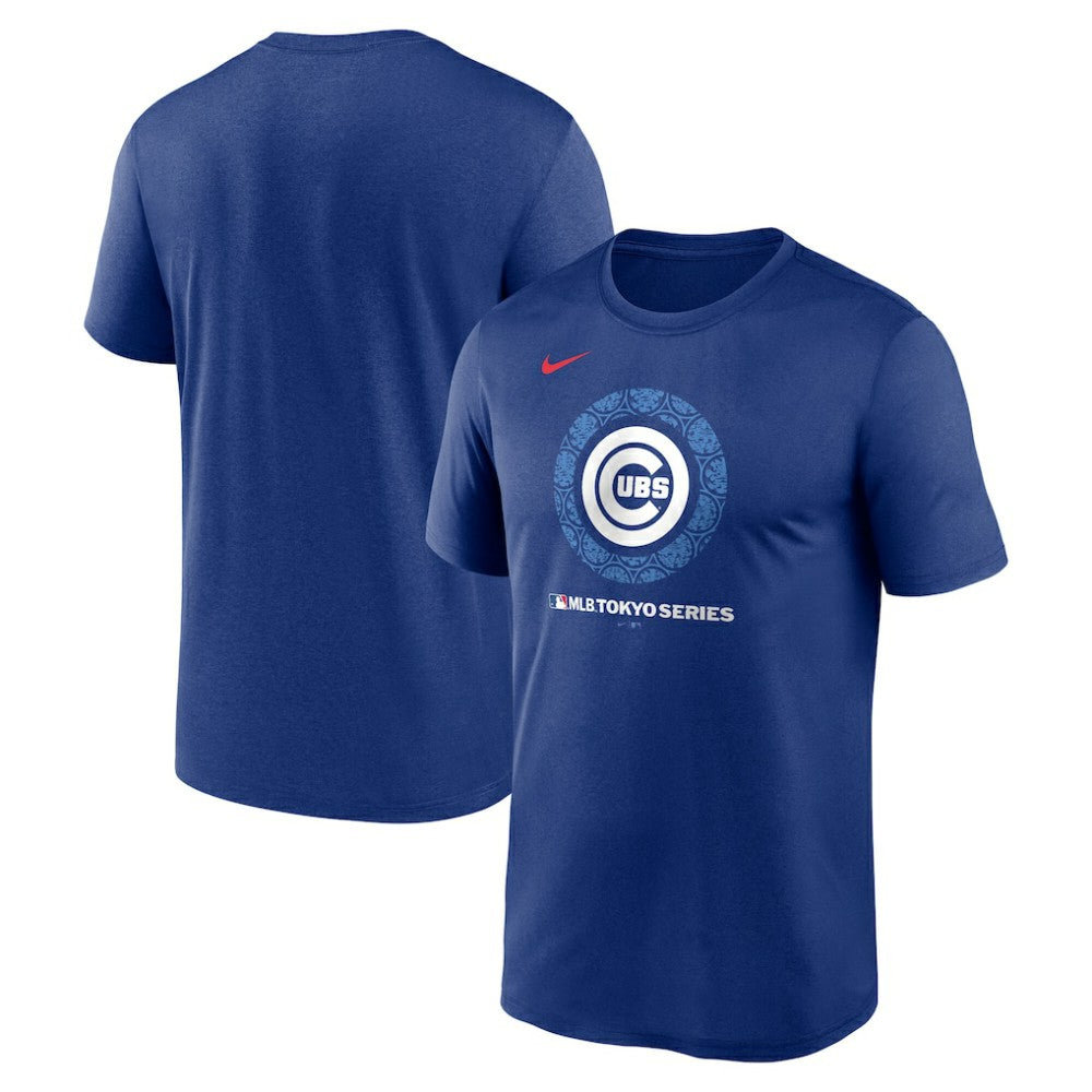 Chicago Cubs Nike 2025 MLB World Tour: Tokyo Series Legend Logo Performance T-Shirt - MLB