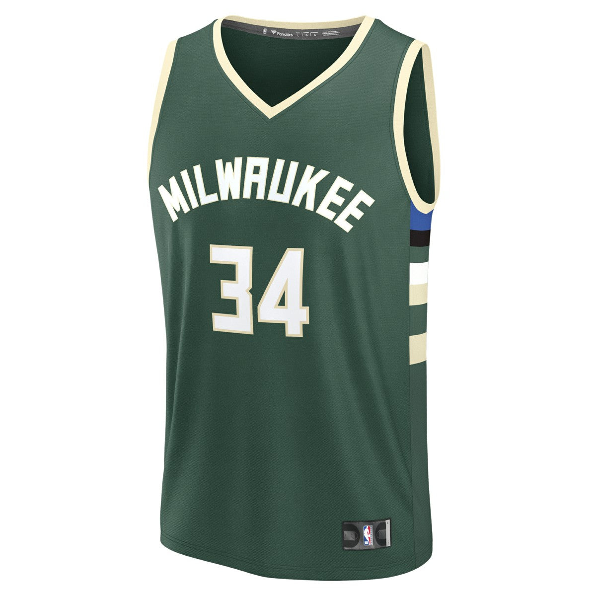 Giannis Antetokounmpo Milwaukee Bucks Fast Break Replica Player Jersey Icon Edition Hunter Green - NBA
