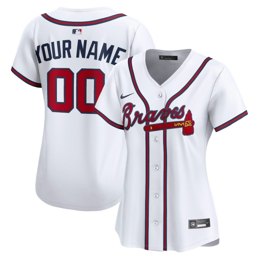 Atlanta Braves Nike Women's Home Limited Custom Jersey - MLB