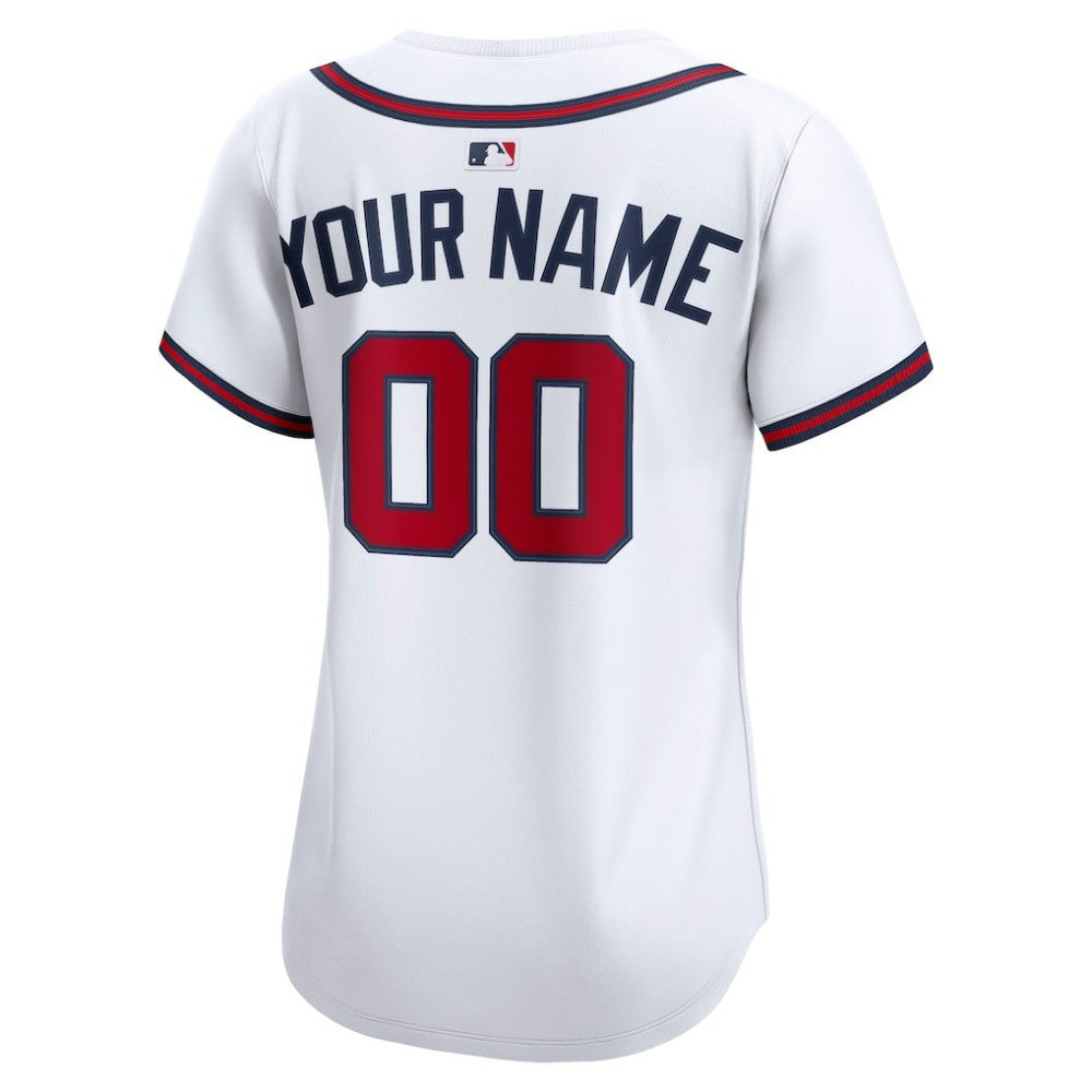 Atlanta Braves Nike Women's Home Limited Custom Jersey - MLB