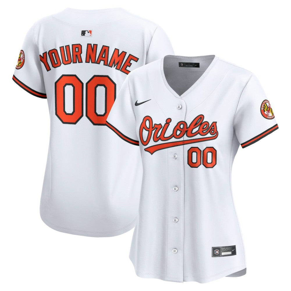 Baltimore Orioles Nike Women's Home Limited Custom Jersey - MLB