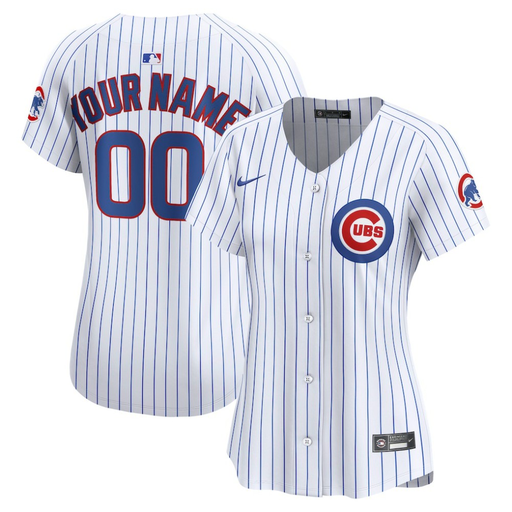 Chicago Cubs Nike Women's Home Limited Custom Jersey - MLB