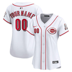 Cincinnati Reds Nike Women's Home Limited Custom Jersey - MLB