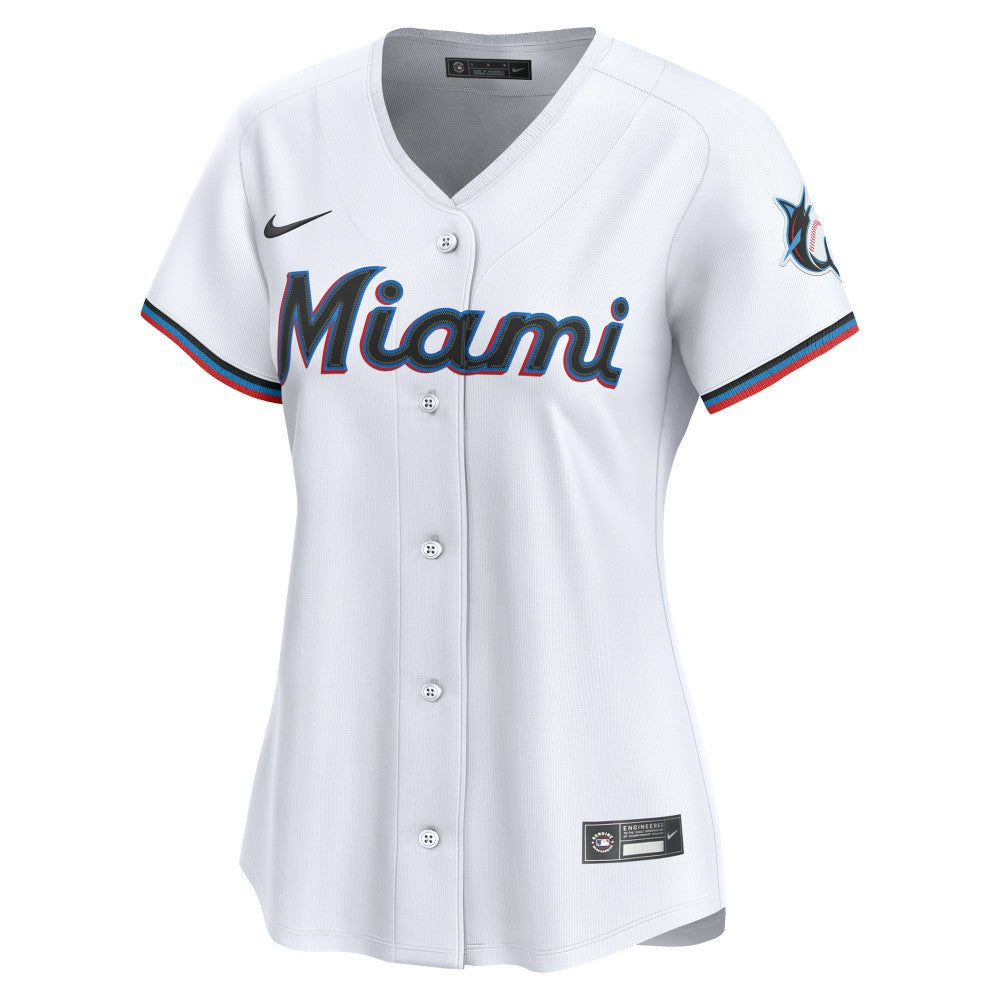 Miami Marlins Nike Women's Home Limited Custom Jersey - MLB