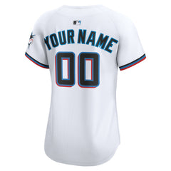 Miami Marlins Nike Women's Home Limited Custom Jersey - MLB