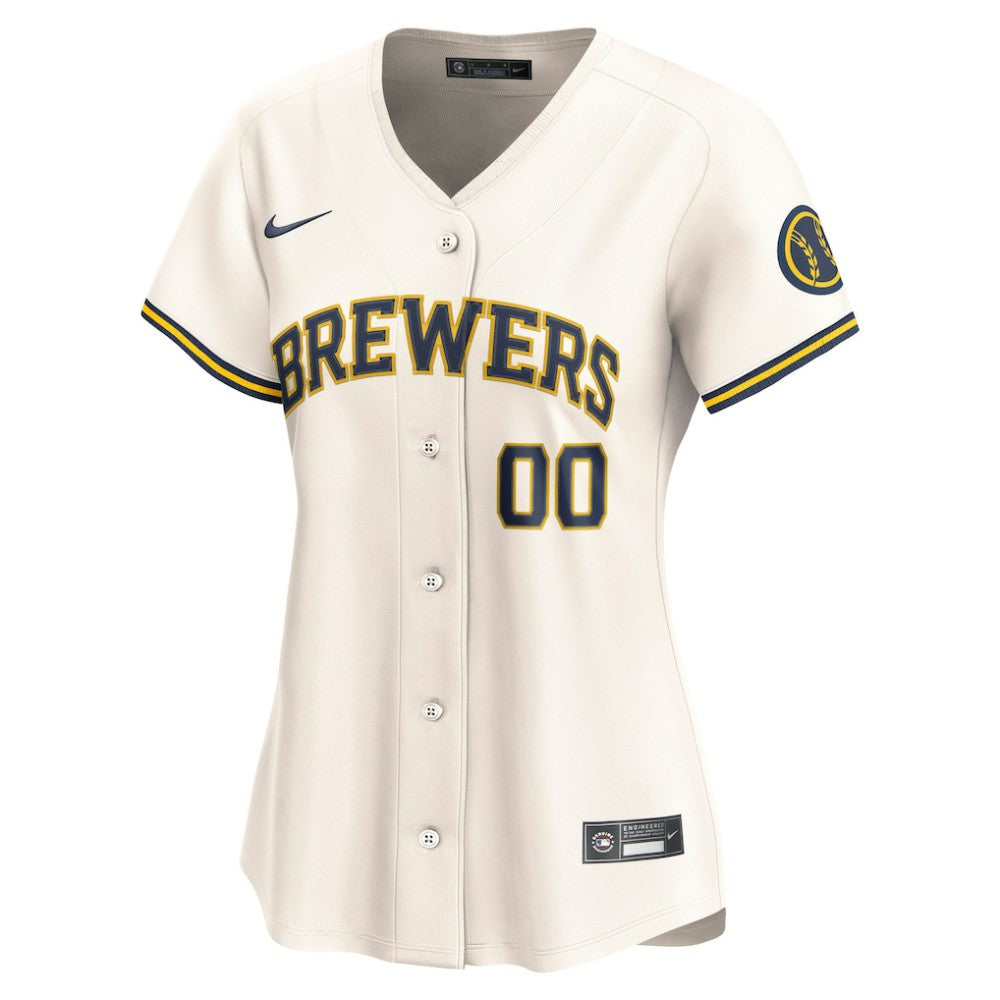 Milwaukee Brewers Nike Women's Home Limited Custom Jersey - MLB