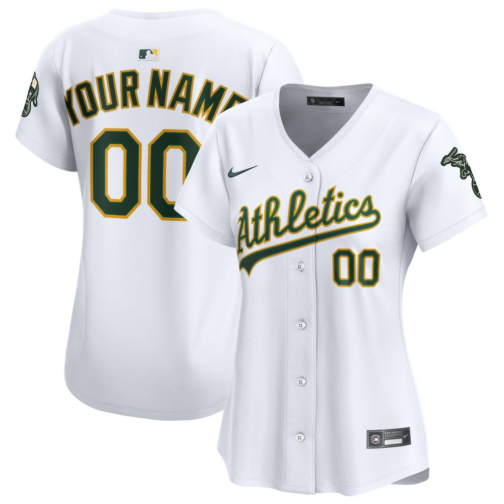 Athletics Nike Women's Home Limited Custom Jersey - MLB