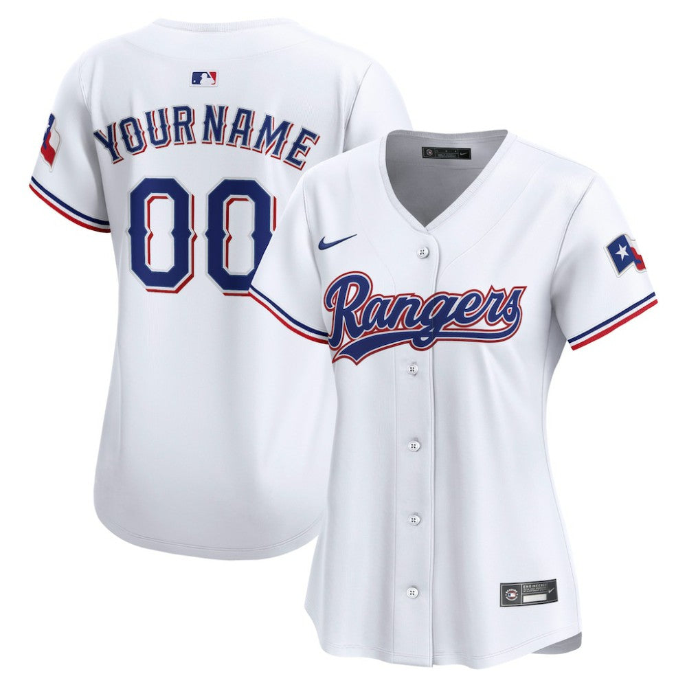 Texas Rangers Nike Women's Home Limited Custom Jersey - MLB