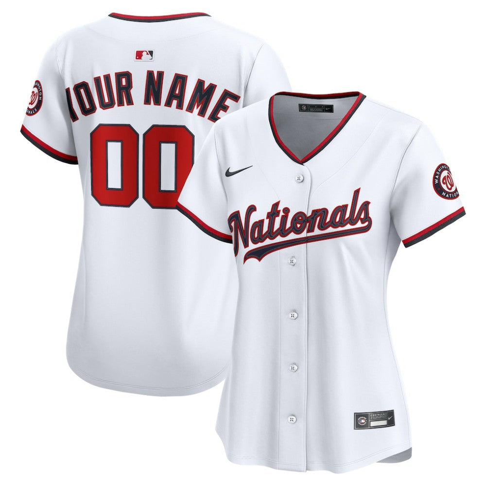 Washington Nationals Nike Women's Home Limited Custom Jersey - MLB