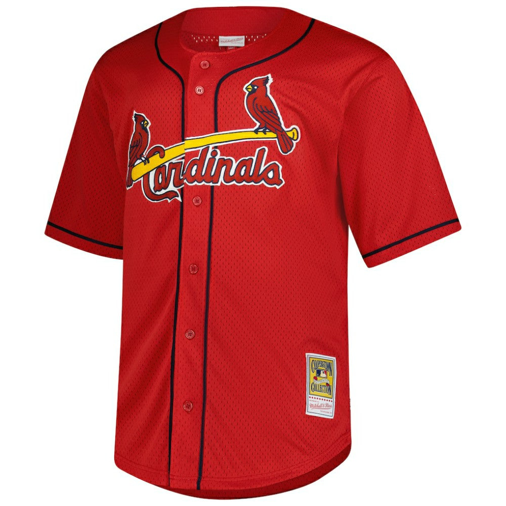Mark McGwire St. Louis Cardinals Mitchell & Ness Big & Tall Cooperstown Mesh Batting Practice Jersey - MLB