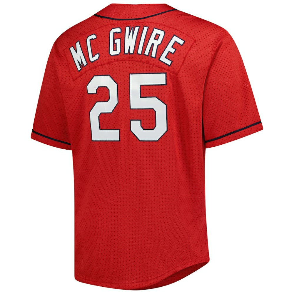Mark McGwire St. Louis Cardinals Mitchell & Ness Big & Tall Cooperstown Mesh Batting Practice Jersey - MLB